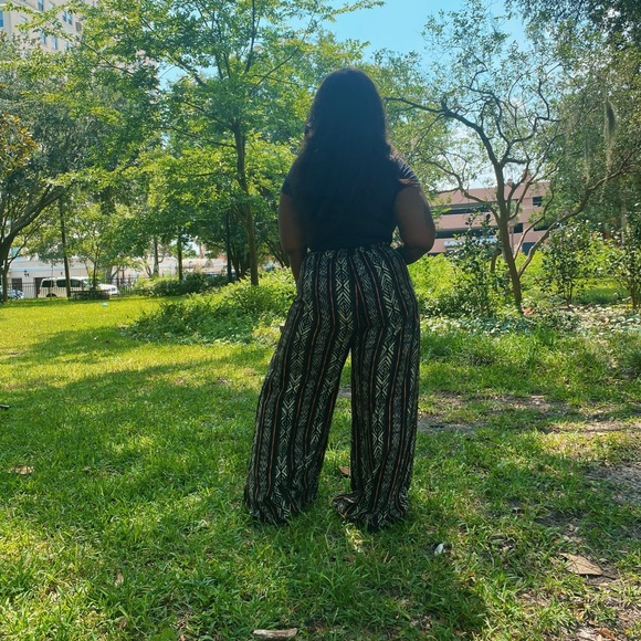 Striped wide leg pants - Picture 4 of 4